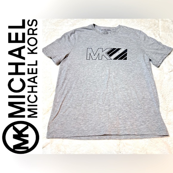 Michael Kors Light Gray Logo T-Shirt - Picture 1 of 4